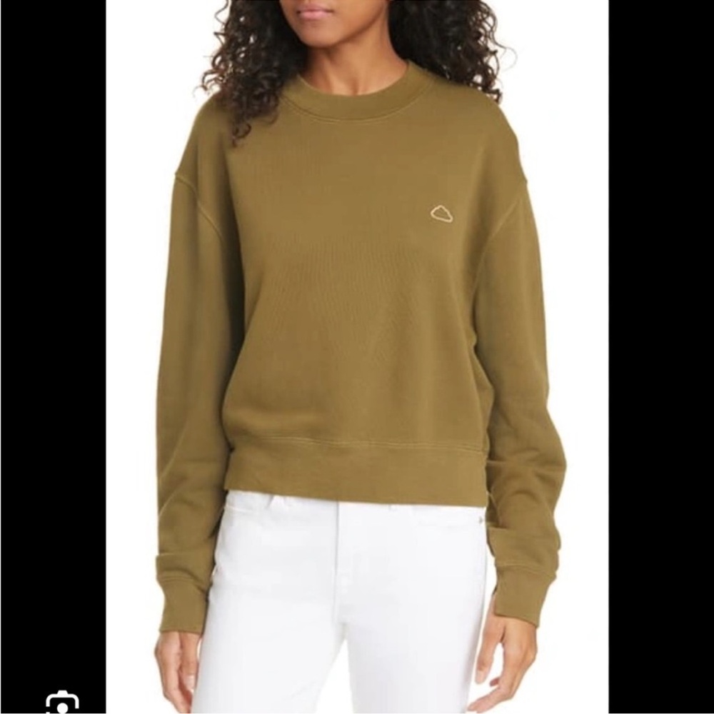 FRAME Easy Organic Cotton Sweatshirt in Brown